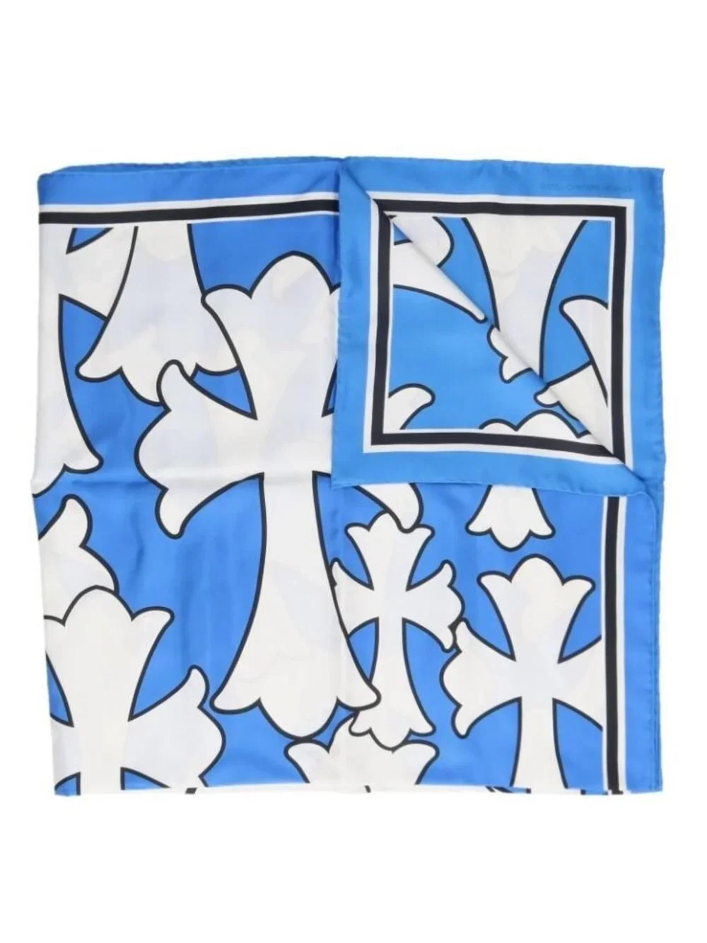 Chrome Hearts Cemetery Cross Silk Scarf